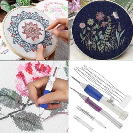 Listing 3 of 5 for Punch Needle Embroidery Set,embroidery Pen Punch Needle Kit Craft Tool -