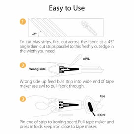 Listing 6 of 8 for Sewing Bias Tape Maker Set