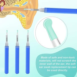 Listing 4 of 5 for 30pcs-ear Spoon Tips Ear Cleaning Replacement Head Ear Cleaning Tips Earwax Cl