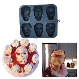 Listing 1 of 5 for Halloween Cake Moldlarge Silicone Skull Moldbpa Freecan Be Used To Make Ca