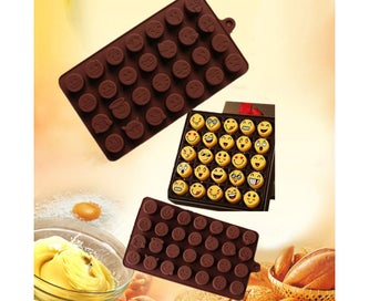 Listing 2 of 4 for Fashion Cake Baking Mold Silicone Emoji Funny Face DIY Chocolate Sugar Cand