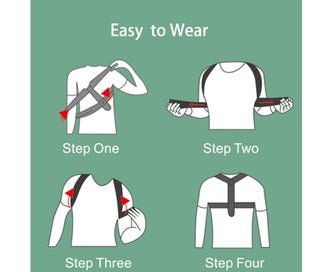 Listing 2 of 3 for Breathable Correction Belt High Elasticity Back Straightener Nylon Adjustab