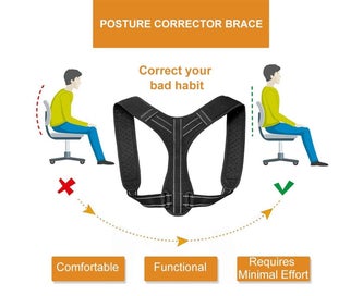 Listing 4 of 7 for Posture Corrector For Men And Women, Adjustable Upper Back Brace For Clavic