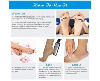 Listing 5 of 5 for Colossal Foot File And Foot Callus Remover, Foot Care Pedicure Rasp Metal S