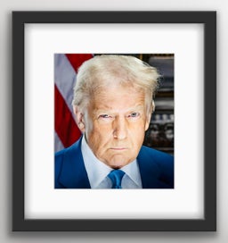Listing 6 of 10 for President Donald J Trump Mug Shot | Fulton County GA 2023 | Framed Print