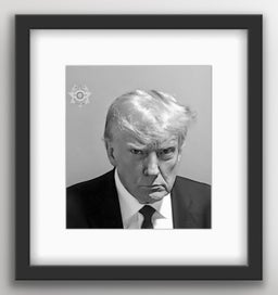 Listing 2 of 10 for President Donald J Trump Mug Shot | Fulton County GA 2023 | Framed Print