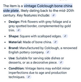 Listing 2 of 3 for Colclough Cup & Saucer set Pink & Turquoise pattern