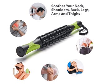Listing 4 of 5 for Yoga Muscle Roller Massage Stick Physical Therapy Massager Equipment Black