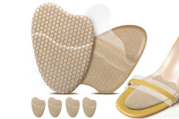 Listing 4 of 6 for 2 Pairs Metatarsal Pads Ball of Foot Cushions Heel Inserts Non-Slip Comfort Pads