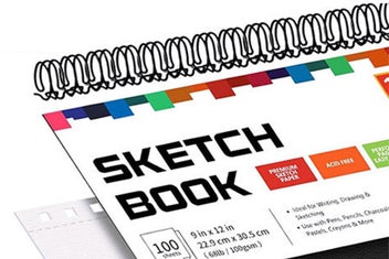 Listing 8 of 10 for 2Pcs Sketch Book Top Spiral Sketchbook 100 Sheets Sketch Pad Drawing Book Drawin