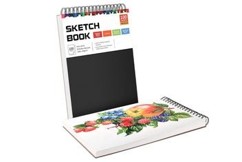 Listing 9 of 10 for 2Pcs Sketch Book Top Spiral Sketchbook 100 Sheets Sketch Pad Drawing Book Drawin
