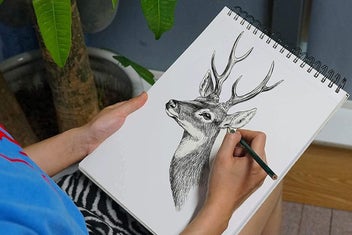 Listing 10 of 10 for 2Pcs Sketch Book Top Spiral Sketchbook 100 Sheets Sketch Pad Drawing Book Drawin