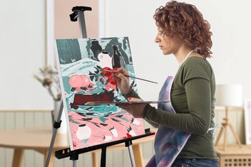 Listing 3 of 8 for 168cm Aluminum Adjustable Artist Field Display Easel Tripod Stand with Storage B