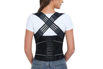 Listing 6 of 10 for Adjustable Posture Corrector Back Brace Spine and Shoulder Support for Pain Reli