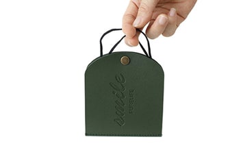 Listing 4 of 4 for 2Pcs Mini Travel Foldable Mask Storage Case Portable Mask Case PU Leather Mask C