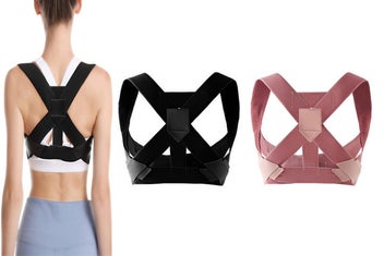 Listing 1 of 10 for 2Pcs Posture Corrector For Women And Men Adjustable Upper Back And Clavicle Supp
