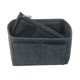 Listing 2 of 3 for Felt Purse Organiser with Handbag Insert Liner Tote for Makeup Cloth Toys -Dark