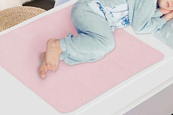 Listing 4 of 4 for Nappy Urine Mat Reusable Nappy Diaper Changing Pad-Pink