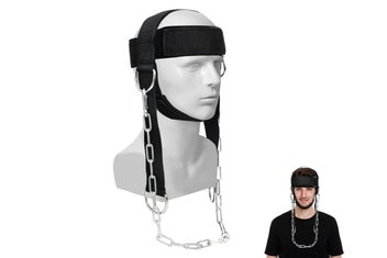 Listing 3 of 6 for Weight Lifting Head Neck Harness Gym Workout Exercise Training Strap Belt