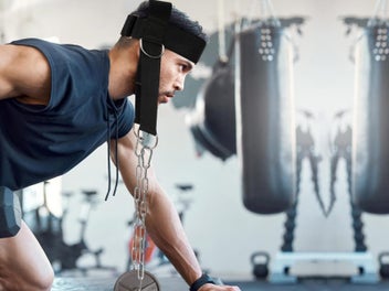 Listing 5 of 6 for Weight Lifting Head Neck Harness Gym Workout Exercise Training Strap Belt