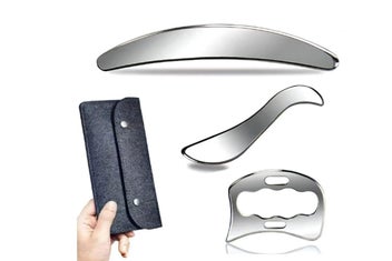 Listing 2 of 10 for 3Pcs Stainless Steel Muscle Scraper Tools Scraping Massage Tools
