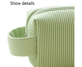 Listing 4 of 5 for Portable Cosmetic Bag, Leather Premium Handbag