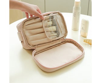 Listing 5 of 5 for Portable Cosmetic Bag, Leather Premium Handbag