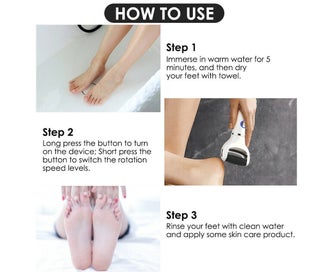 Listing 8 of 8 for Electric Care Pedicure Set Foot File Hard Dead Skin Callus Remover Foot Grinder