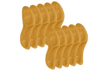 Listing 3 of 4 for 10 Pairs Constant Temperature Heated Memory Foam Arch Support Shoe Pads-Yellow