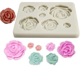 Listing 1 of 5 for Rose Flower 3D Silicone Clay Soap Mold Mould Fondant Sugarcraft Cake Decorating