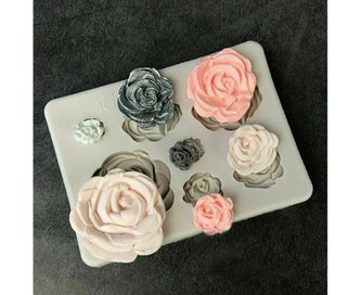Listing 3 of 5 for Rose Flower 3D Silicone Clay Soap Mold Mould Fondant Sugarcraft Cake Decorating