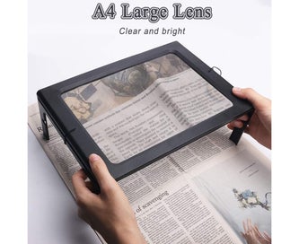 Listing 3 of 6 for Reading Magnifier, Magnifier With Light 3X Magnification Reading Aid With 4 L