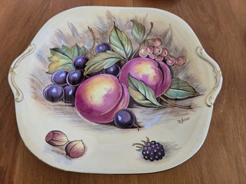 Listing 1 of 3 for Aynsley signed serving plate Orchard Gold
