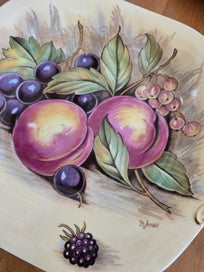 Listing 2 of 3 for Aynsley signed serving plate Orchard Gold