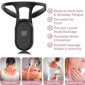 Listing 6 of 8 for Soothing Neck Instrument Lymphatic Drainage Device for Neck Black