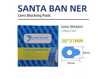 Listing 1 of 8 for (1000pcs/Roll) Blocking Pads Pastilles Adhesives Protecting Lenses Sticker Pad