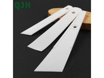 Listing 3 of 10 for White Plastic Cow Leather Scraper DIY Handmade Sewing Leather Crafts Tool Apply
