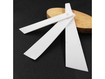 Listing 5 of 10 for White Plastic Cow Leather Scraper DIY Handmade Sewing Leather Crafts Tool Apply