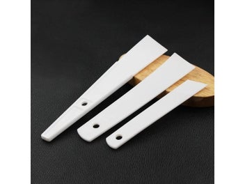 Listing 6 of 10 for White Plastic Cow Leather Scraper DIY Handmade Sewing Leather Crafts Tool Apply