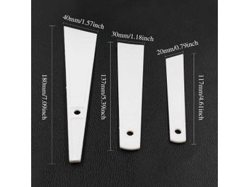 Listing 7 of 10 for White Plastic Cow Leather Scraper DIY Handmade Sewing Leather Crafts Tool Apply