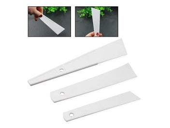 Listing 8 of 10 for White Plastic Cow Leather Scraper DIY Handmade Sewing Leather Crafts Tool Apply
