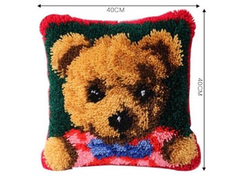 Listing 8 of 10 for Flowers Grass Coarse Wool DIY Latch Hook Rug Kits