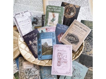 Listing 3 of 9 for Used Book Cover Material Paper Junk Journal Planner Craft Paper Scrapbooking