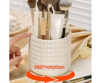 Listing 2 of 8 for Rotating Dustproof Makeup Brush Storage Transparent Lipstick Storage Rack