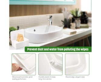 Listing 7 of 7 for Wet wipes box, baby wet wipes box, tissue storage case, toilet paper box, b