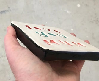 Listing 2 of 2 for Love You Mum Square Ceramic Tile