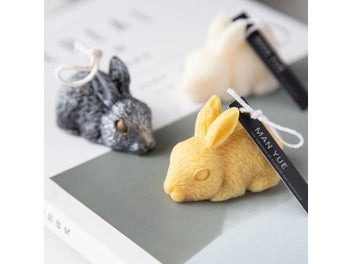 Listing 4 of 9 for 3D Rabbit Mold DIY Aromatherapy Candle Modeling Candle Decorations Christmas