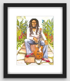 Listing 19 of 20 for Prince | Pop Art Portrait Series | Framed Print 1/20