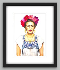 Listing 15 of 20 for Inked Einstein | Pop Art Portrait Painting | Framed Print 1/20