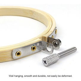 Listing 11 of 16 for 10PCS Bamboo Embroidery Hoops Ring Sewing Frame Cross Stitch Craft Wedding Xmas